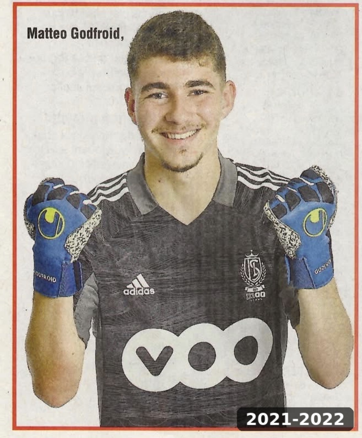 Portrait presse · gardien du Standard — Matteo Godfroid